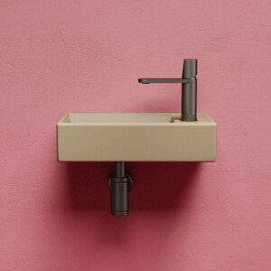 Раковина Ceramicanova Element 41х22 левая, капучино матовая (CN6051LMC)