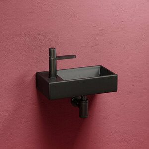 Раковина Ceramicanova Element 41х22 правая, черная матовая (CN6051RMB)