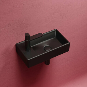 Раковина Ceramicanova Element 41х22 правая, черная матовая (CN6051RMB)