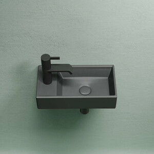 Раковина Ceramicanova Element 41х22 правая, темный антрацит матовая (CN6051RMDH)