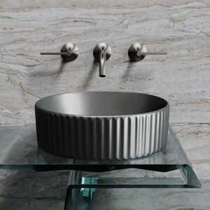 Раковина-чаша Ceramicanova Element 36х36 темный антрацит матовая (CN6057MDH)