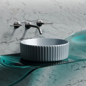 Раковина-чаша Ceramicanova Element 36х36 серо-голубая матовая (CN6057MHL)