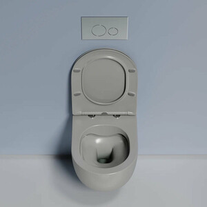 Унитаз подвесной безободковый Ceramicanova Modena Rimless с сиденьем микролифт, антрацит матовый (CN6063MH)