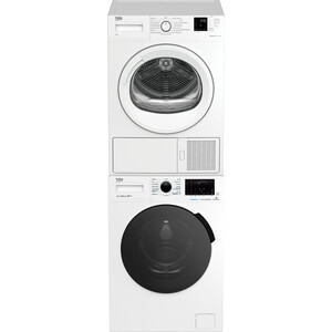 Стиральная и сушильная машина Beko WSPE7H616W + DF7412GA + PSKS