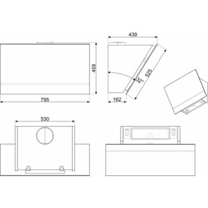 Вытяжка Smeg Linea KV28N