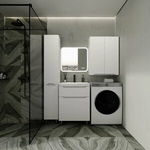 Тумба под раковину Style line Марелла 60х39 напольная, белая матовая (СС-00002395)