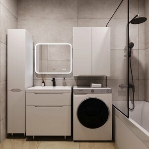 Тумба под раковину Style line Марелла 70х39 напольная, белая матовая (СС-00002398)