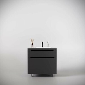 Тумба под раковину Style line Марелла 80х39 напольная, серая (СС-00002403)