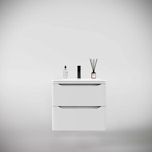 Тумба под раковину Style line Марелла 60х39 подвесная, белая матовая (СС-00002404)