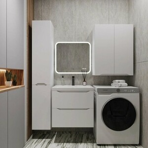 Тумба под раковину Style line Марелла 60х39 подвесная, белая матовая (СС-00002404)