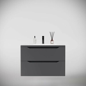 Тумба под раковину Style line Марелла 70х39 подвесная, серая (СС-00002409)