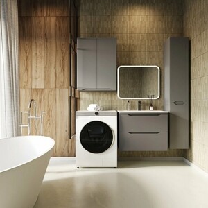 Тумба под раковину Style line Марелла 70х39 подвесная, серая (СС-00002409)