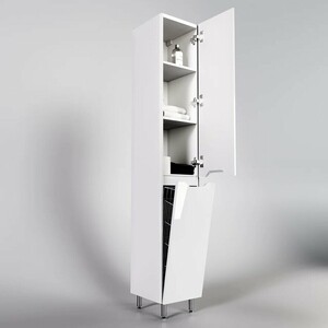 Пенал Style line Марелла 30х180 белый глянцевый (СС-00002419)