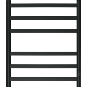 Полотенцесушитель электрический Point Антея П6 500x600 диммер справа, черный (PN17856B)