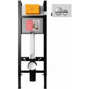 Инсталляция для унитаза Jacob Delafon с белой матовой кнопкой (E33131RU-NF, E20859-CP-MWH)