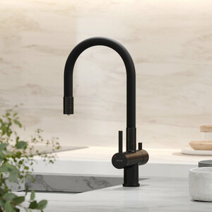 Смеситель для кухни Sancos Lucia с подключением фильтра, матовый черный (SC4004MB)