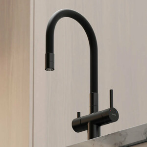 Смеситель для кухни Sancos Lucia с подключением фильтра, матовый черный (SC4004MB)