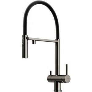 Смеситель для кухни Sancos Imola с подключением фильтра, вороненая сталь (SC4010GG)