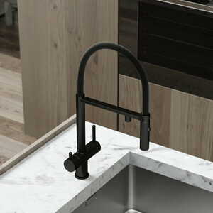 Смеситель для кухни Sancos Imola с подключением фильтра, матовый черный (SC4010MB)