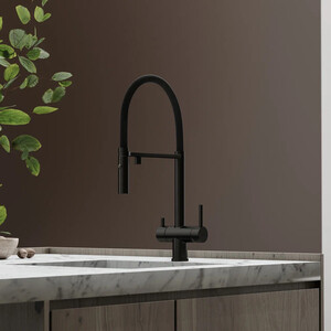 Смеситель для кухни Sancos Imola с подключением фильтра, матовый черный (SC4010MB)