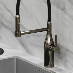 Смеситель для кухни Sancos Pride вороненая сталь (SC4011GG)