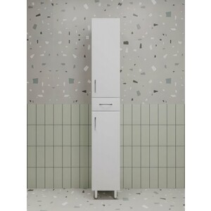 Пенал Style line Эко Стандарт 30х190 с бельевой корзиной, белый (ЛС-00002328)