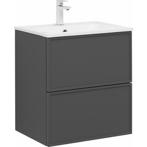 Тумба под раковину Aquanet Арт 60х45 ясень графит (329063)
