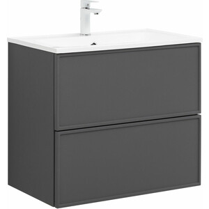 Тумба под раковину Aquanet Арт 75х45 ясень графит (329064)
