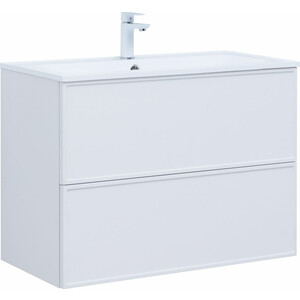 Тумба под раковину Aquanet Арт 90х45 белая матовая (313256)
