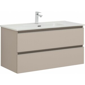 Тумба под раковину Aquanet Вега 100х45 бежевая (329581)