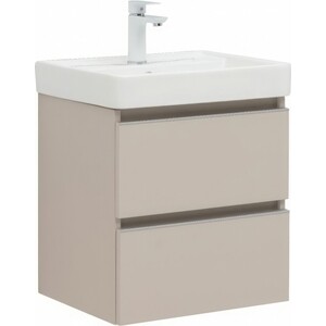 Тумба под раковину Aquanet Вега 50х40 бежевая (329582)