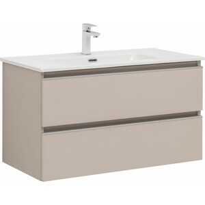Тумба под раковину Aquanet Вега 90х45 бежевая (329586)