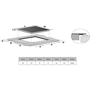Индукционная варочная панель Weissgauff HI 632 W
