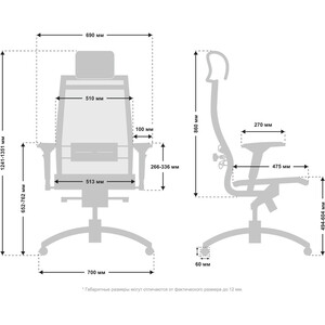 Кресло Метта Samurai Black Edition Черный