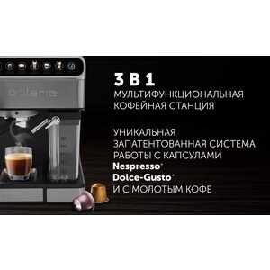 Кофеварка рожковая Polaris PCM 1540