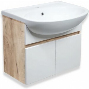 Тумба под раковину Runo Лада 60 подвесная, крафтовый дуб (00-00001371)