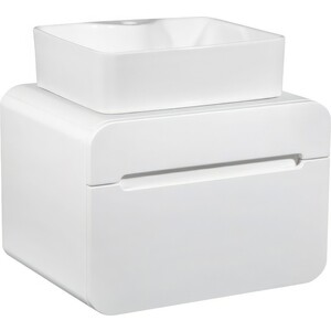 Тумба под раковину Runo Ницца 60х46 белая (00-00002122)