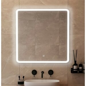 Зеркало Runo Руан 80х80 подсветка, сенсор (00-00001289)