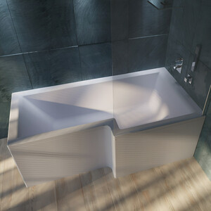 Акриловая ванна Marka One Linea 165х85 правая (01лин16585п)