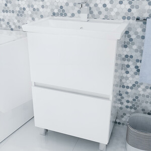 Тумба под раковину 1Marka Aris 70х45 белый глянец (У76054)