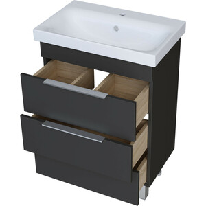 Тумба под раковину 1Marka Gaula 60х36 графит (У92545)