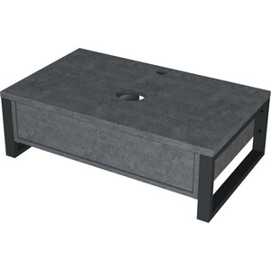 Тумба под раковину 1Marka Grunge Loft 90х48 бетон темно-серый (У85849)