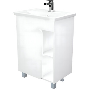 Тумба с раковиной 1Marka Nuvo 70х44 белый глянец (У76056, S-UM-COM70/1-w)