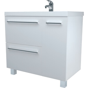 Тумба с раковиной 1Marka Соната 90х48 напольная, белый глянец (У83680, 10.150.00900.001)