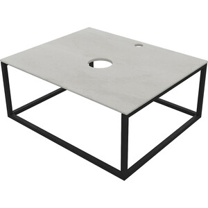 Столешница 1Marka Loft 59х48 светло-серый/черный (Ц0000008734)