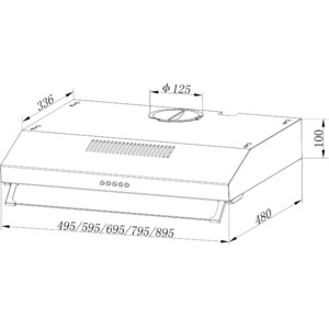 Вытяжка Elikor ECO XS 50