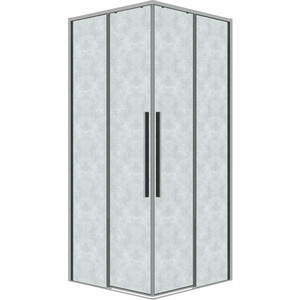 Душевой уголок Grossman Galaxy 100x100 шиншилла, хром (300.K33.01.1010.10.02)