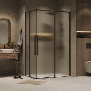 Душевой уголок Grossman Galaxy 90x80 шиншилла, черный матовый (300.K33.01.9080.21.02)