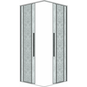 Душевая дверь Grossman Galaxy 90х195 шиншилла, хром (1/2.K33.01.90.10.02)