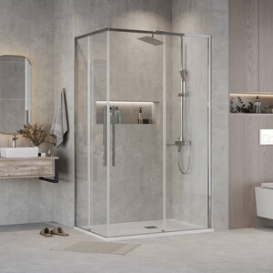 Душевой уголок Grossman Galaxy 110х80 прозрачный, хром (300.K33.01.1180.10.00)